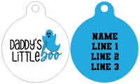 Pet ID Tag | Daddy's Little Boo (Blue)