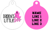 Pet ID Tag | Daddy's Little Boo (Pink)