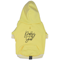 HOODIE DOG JUMPER: Lemon {FINAL SALE}