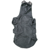 Dog Bath Robe Charcoal