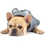 Dog Bath Robe Charcoal