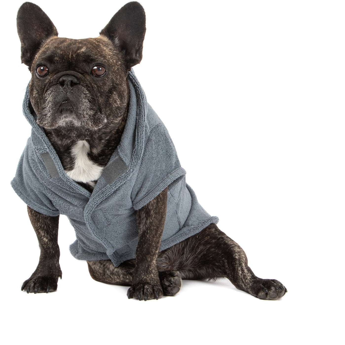 Dog Bath Robe Charcoal