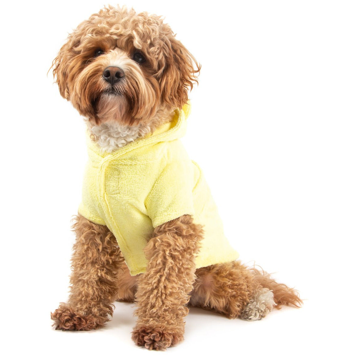 Dog Bath Robe Lemon