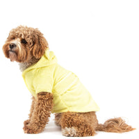 Dog Bath Robe Lemon