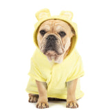 Dog Bath Robe Lemon