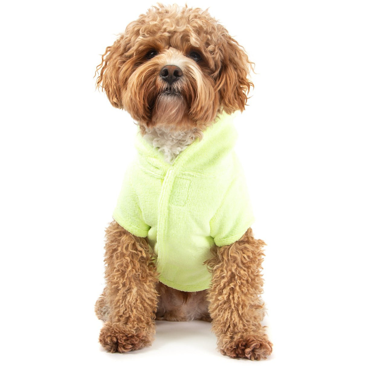 Dog Bath Robe Lime