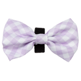 Dog Collar and Bow Time Berry Purple Gingham