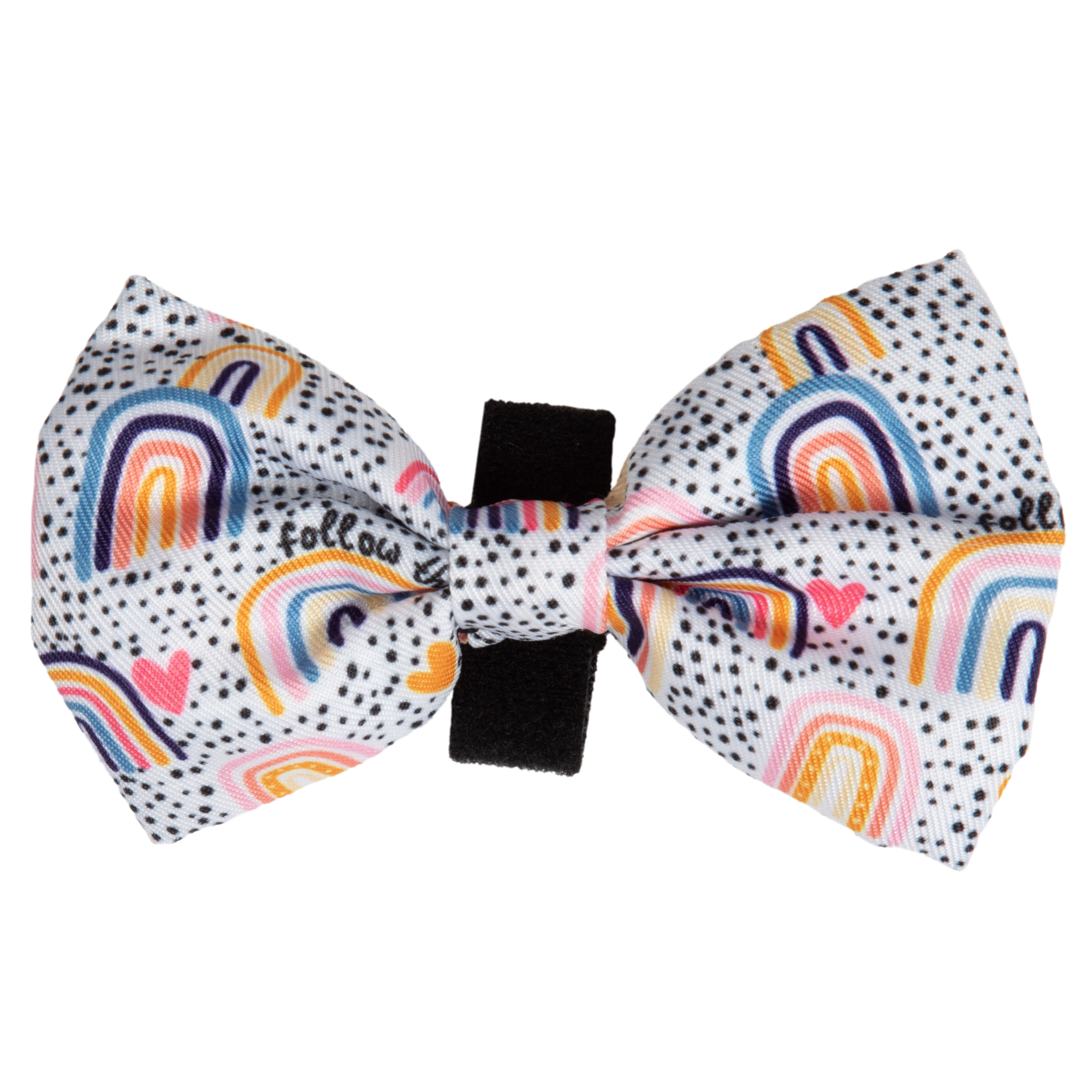 Dog Collar and Bow Tie Chasing Rainbows Boho