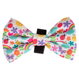 Dog Comfort Collar and Bow Tie Follow The Rainbow Rainbows Pink Sunshine Flowers Pastels Colourful Girl