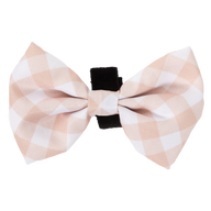 DOG BOW TIE | Latte Gingham