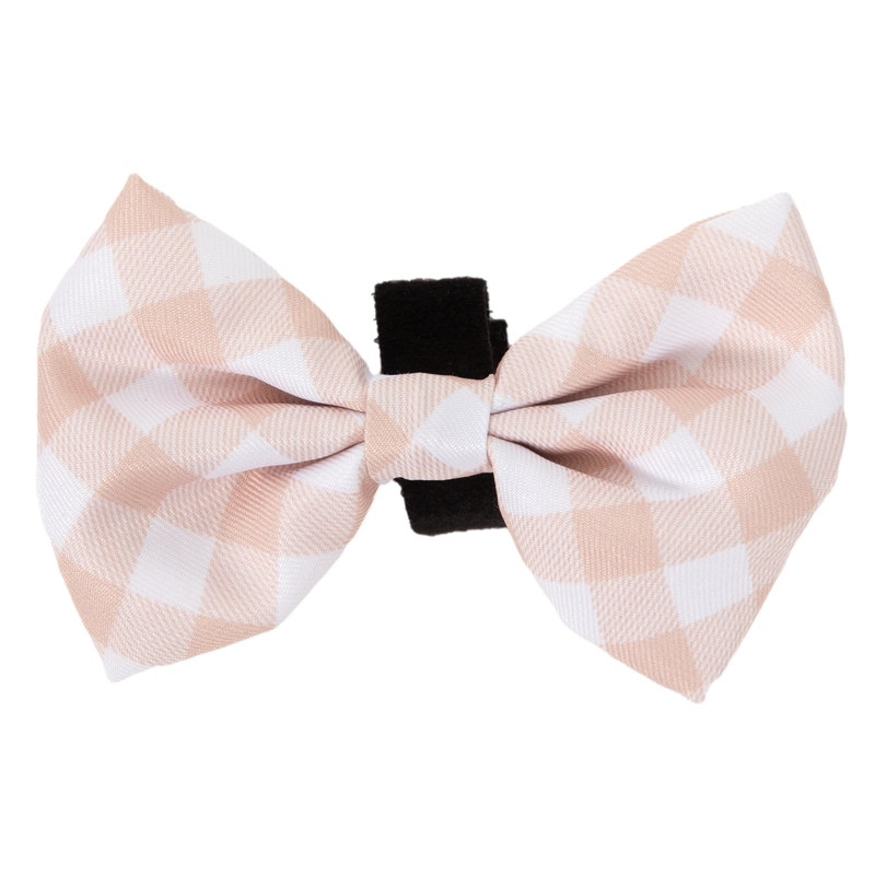 DOG BOW TIE | Latte Gingham