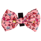 Dog Collar and Bow Tie Lil Devil Red Stars Flames Hearts