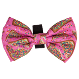 DOG COLLAR (+ BOW TIE option): Pink Fairy Bread