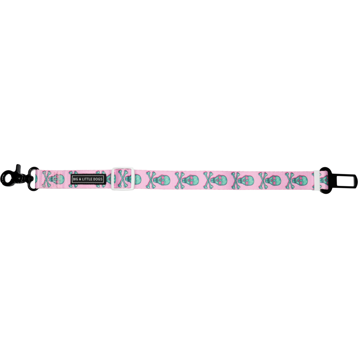 DOG CAR RESTRAINT: Skull & Bones (Pink Version) {FINAL SALE}