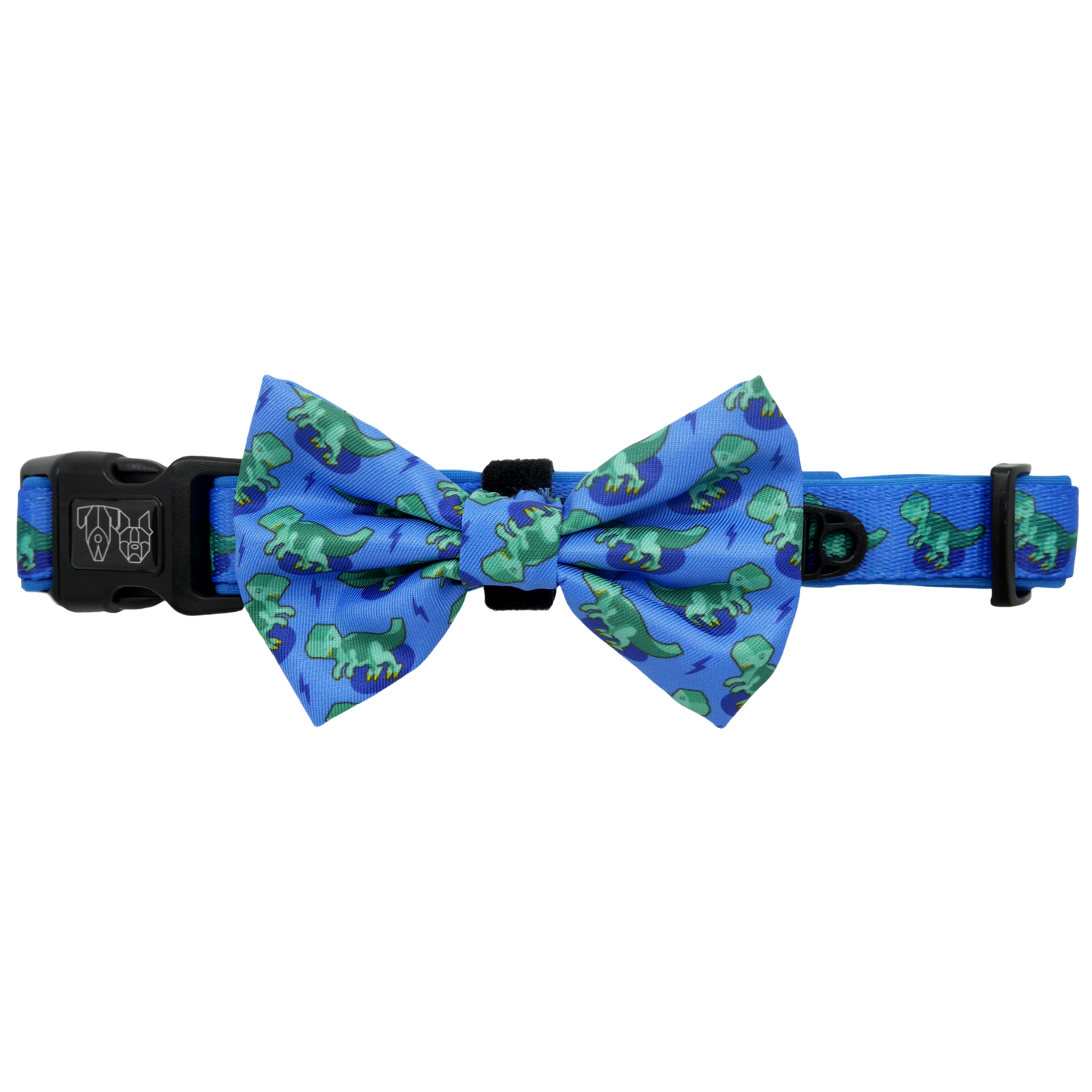 Comfort Dog Collar with Bow Tie Rawr Dinosaur