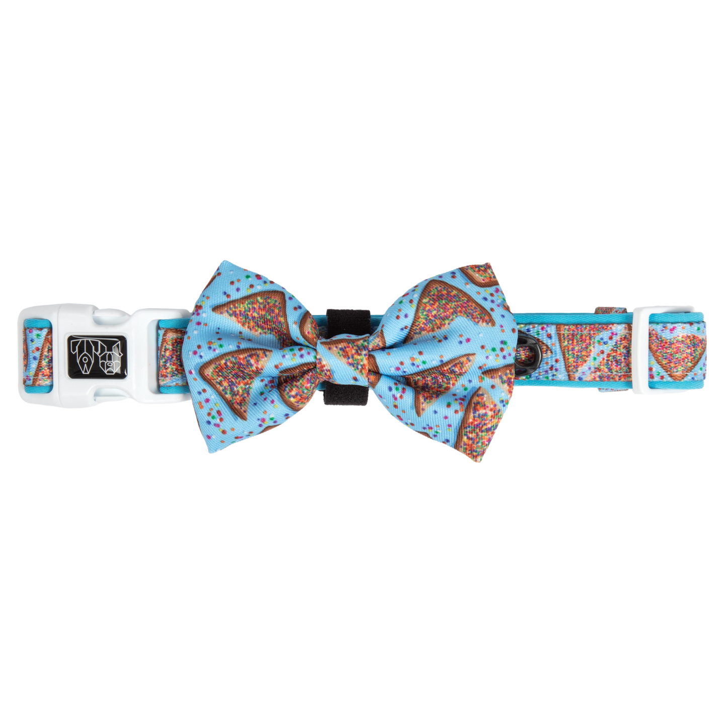 DOG COLLAR (+ BOW TIE option): Blue Fairy Bread