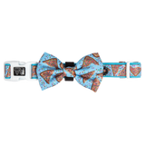 DOG COLLAR (+ BOW TIE option): Blue Fairy Bread