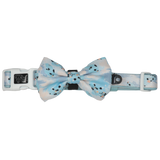 Dog Collar and Bow Tie Blue Splatter Terrazzo