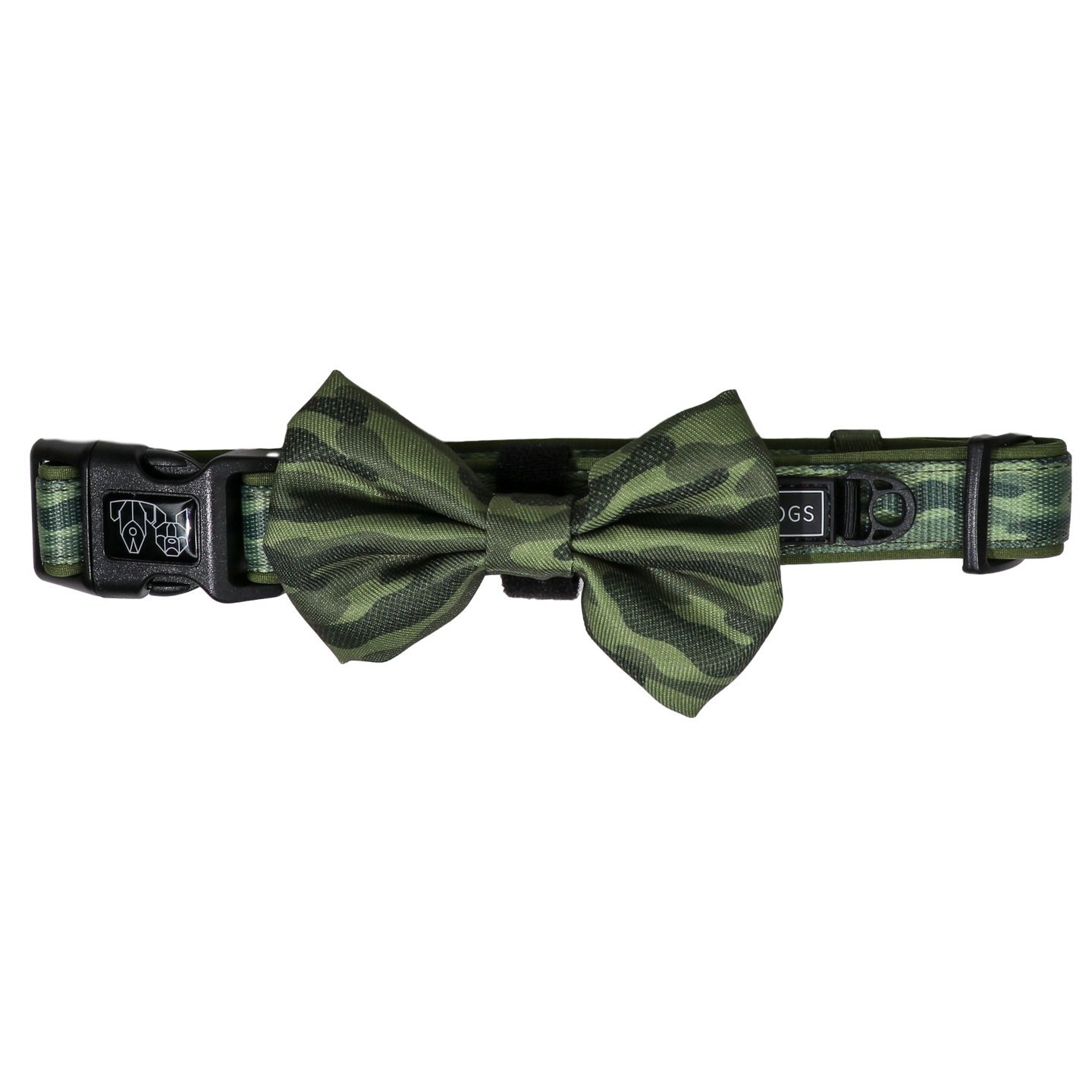 Dog Collar and Bow Tie Camouflaged