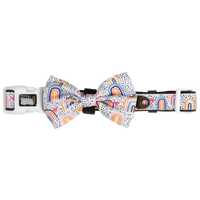 Dog Collar and Bow Tie Chasing Rainbows Boho