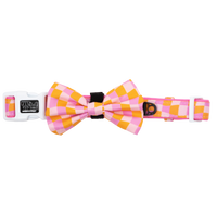 DOG COLLAR & BOW TIE: Check Yo'Self {FINAL SALE}