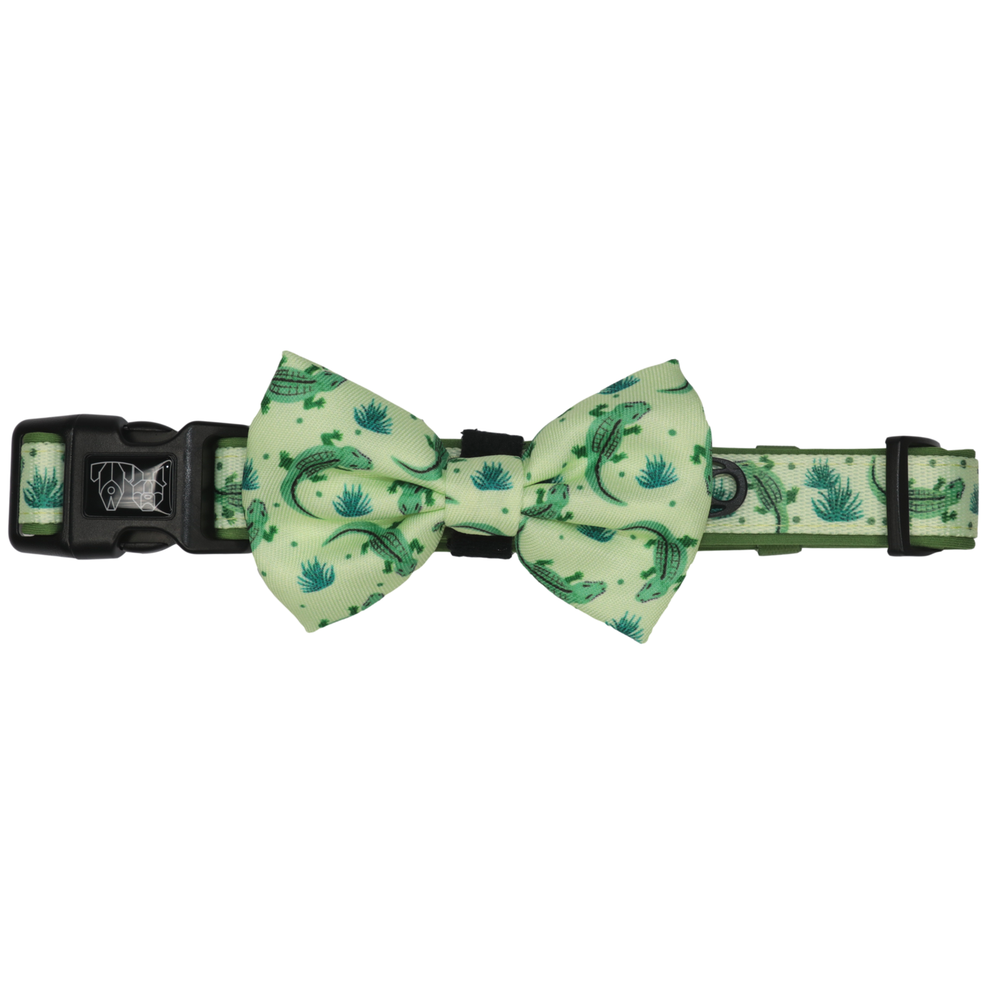 DOG COLLAR & BOW TIE: Crikey Croc {FINAL SALE}