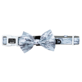 DOG COLLAR (+ BOW TIE option): Grey Camo