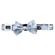 DOG COLLAR (+ BOW TIE option): Grey Camo