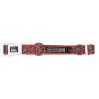 Dog Collar and Bow Tie Happy Holidays Plaid