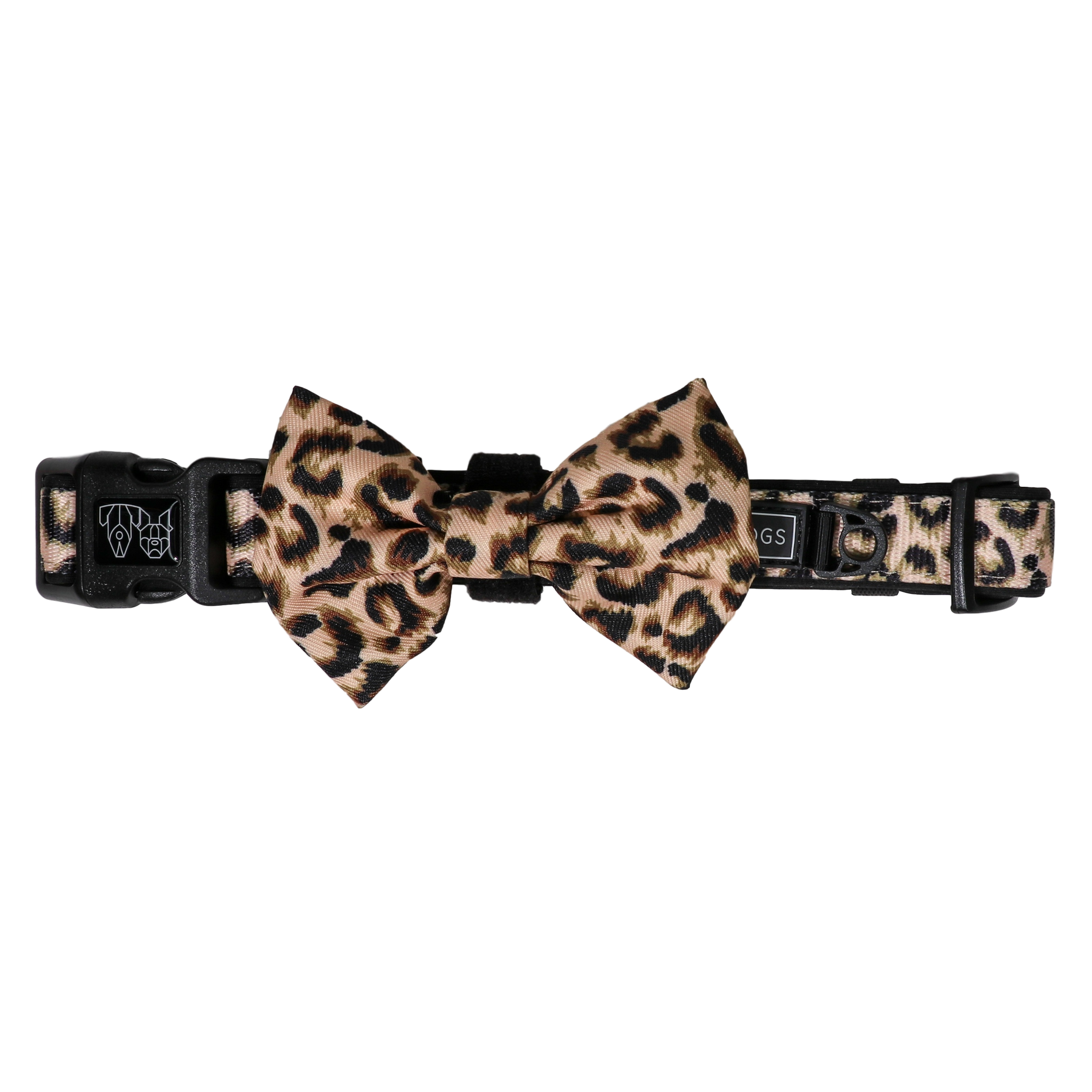 Dog Collar and Bow Tie Luxurious Leopard