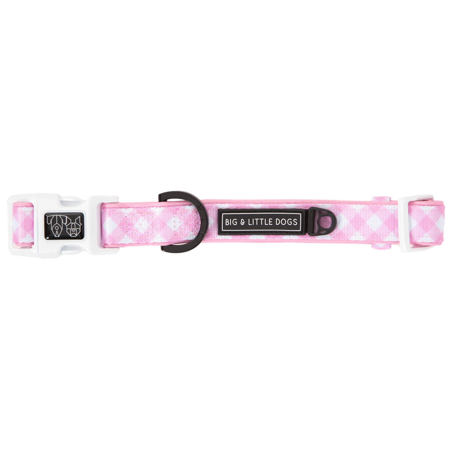 Dog Collar and Bow Time Pretty Pink Gingham