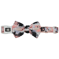 Dog Collar and Bow Tie Peach Splatter Terrazzo