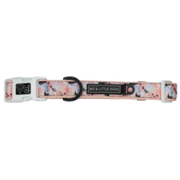 Dog Collar and Bow Tie Peach Splatter Terrazzo