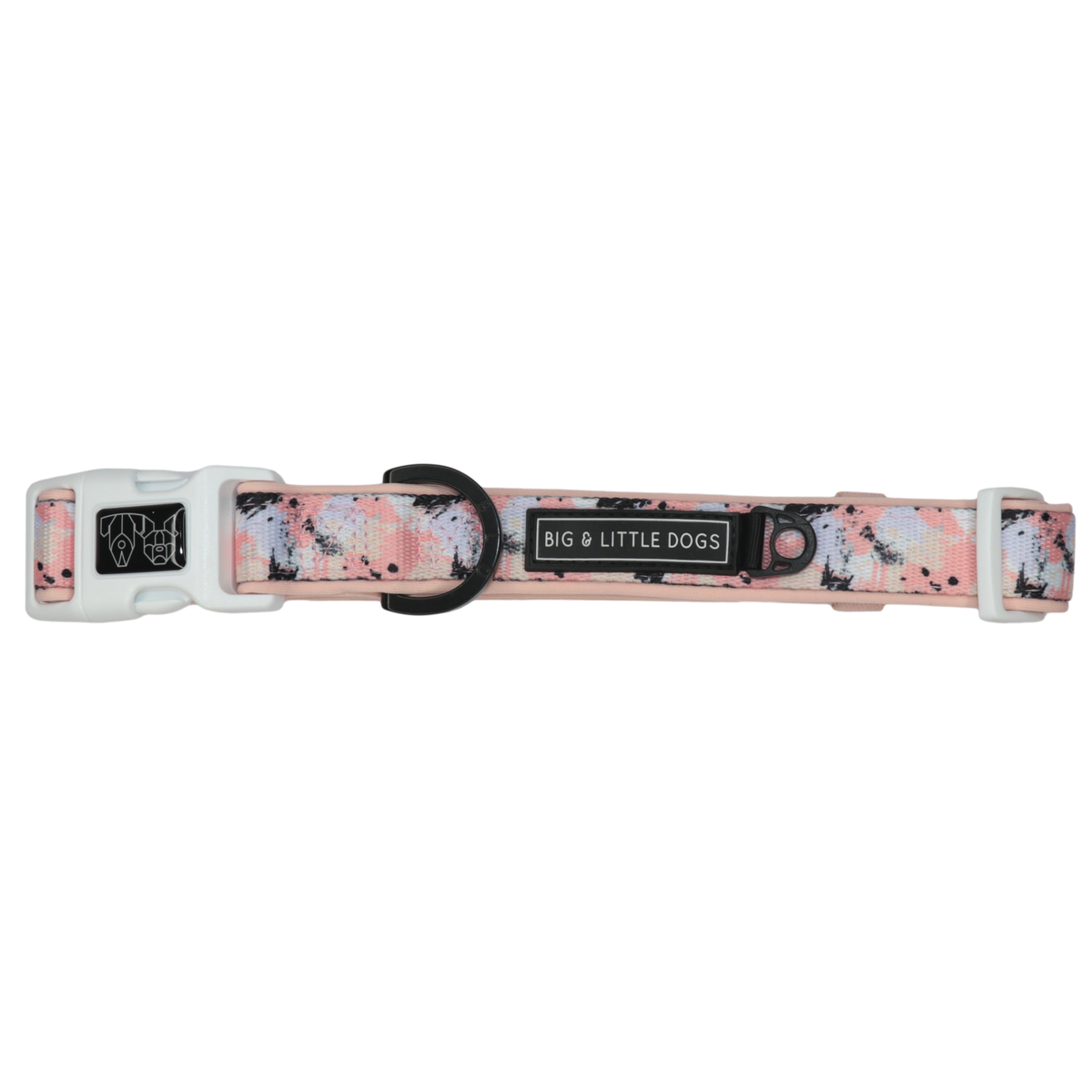 Dog Collar and Bow Tie Peach Splatter Terrazzo