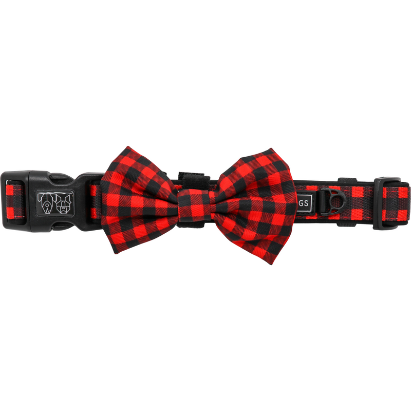 DOG COLLAR BOW TIE Plaid to the Bone