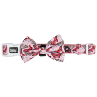 Dog Collar and Bow Tie Pretty Lil Butterfly Wings Pink Red White