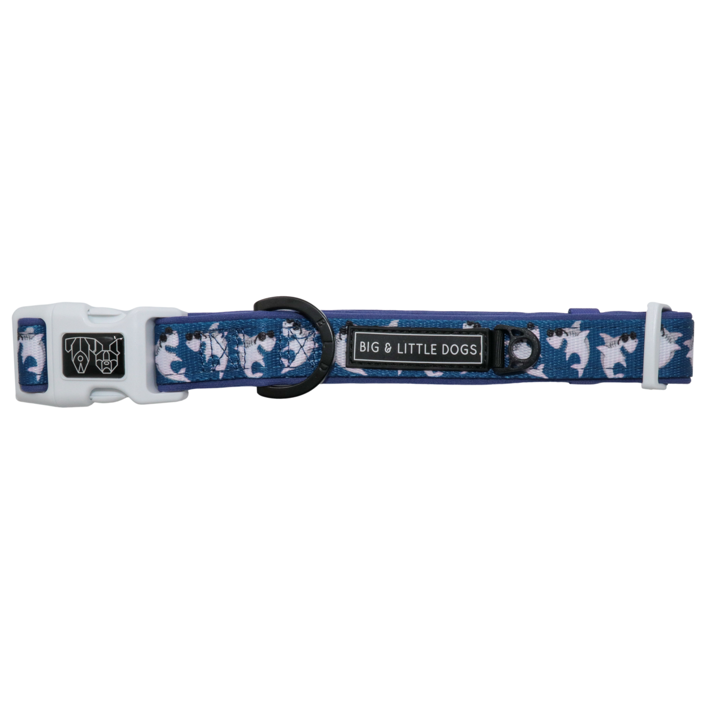 Dog Collar and Bow Tie Bite Me Blue Shark