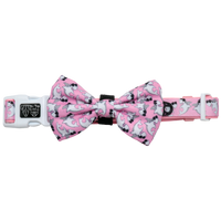 Dog Collar and Bow Tie Bite Me Pink Shark