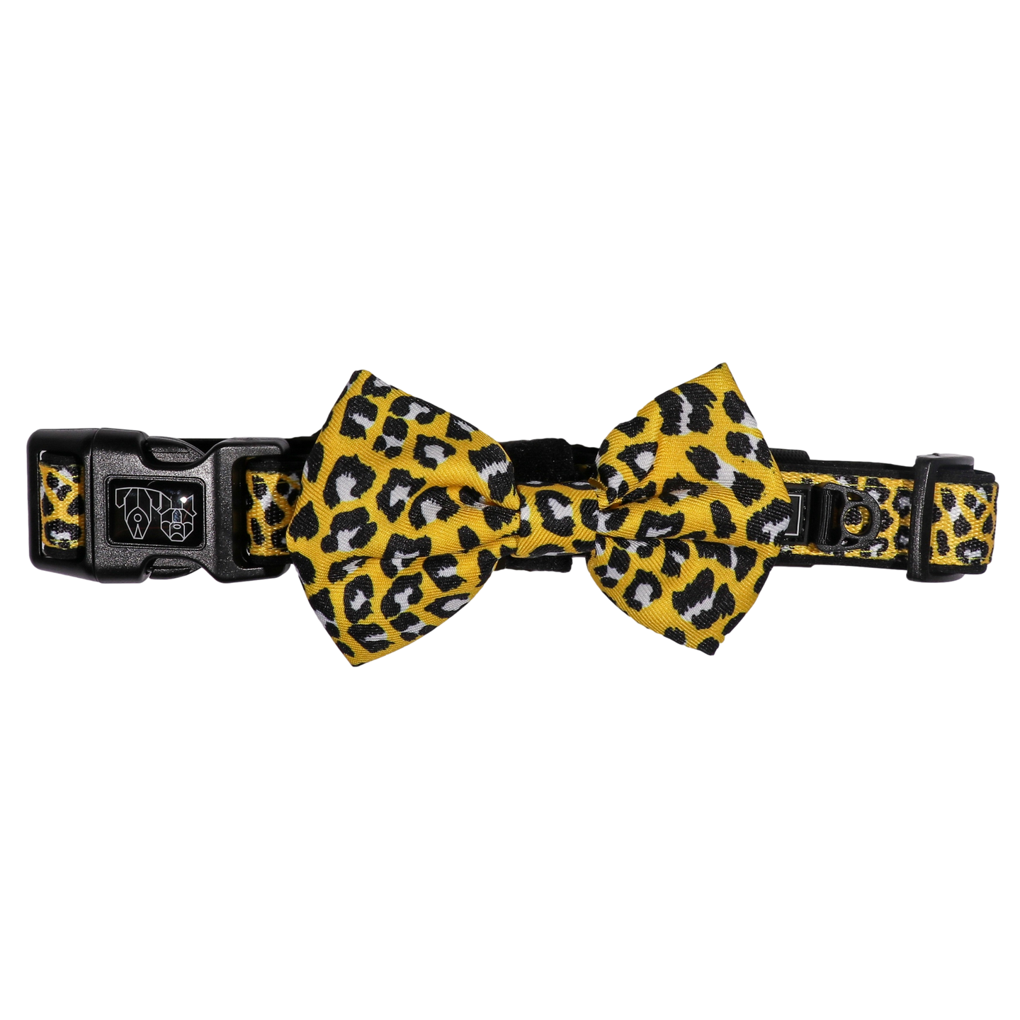 Dog Comfort Collar and Bow Tie Wild Thing Leopard