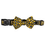 Dog Comfort Collar and Bow Tie Wild Thing Leopard