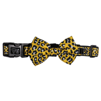 Dog Comfort Collar and Bow Tie Wild Thing Leopard