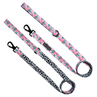 DOG LEASH: Pretty as a Peony (matches Reversible design) {FINAL SALE}