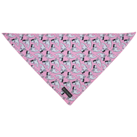 Dog Cooling Bandana Bite Me Pink Sharks