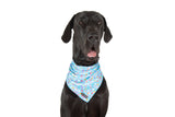 Cooling Dog Bandana Blue Confetti Birthday