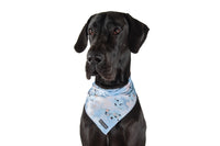 Dog Cooling Bandana Blue Splatter Terrazzo