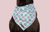 Dog Cooling Bandana Donut Kill My Vibe Blue Version