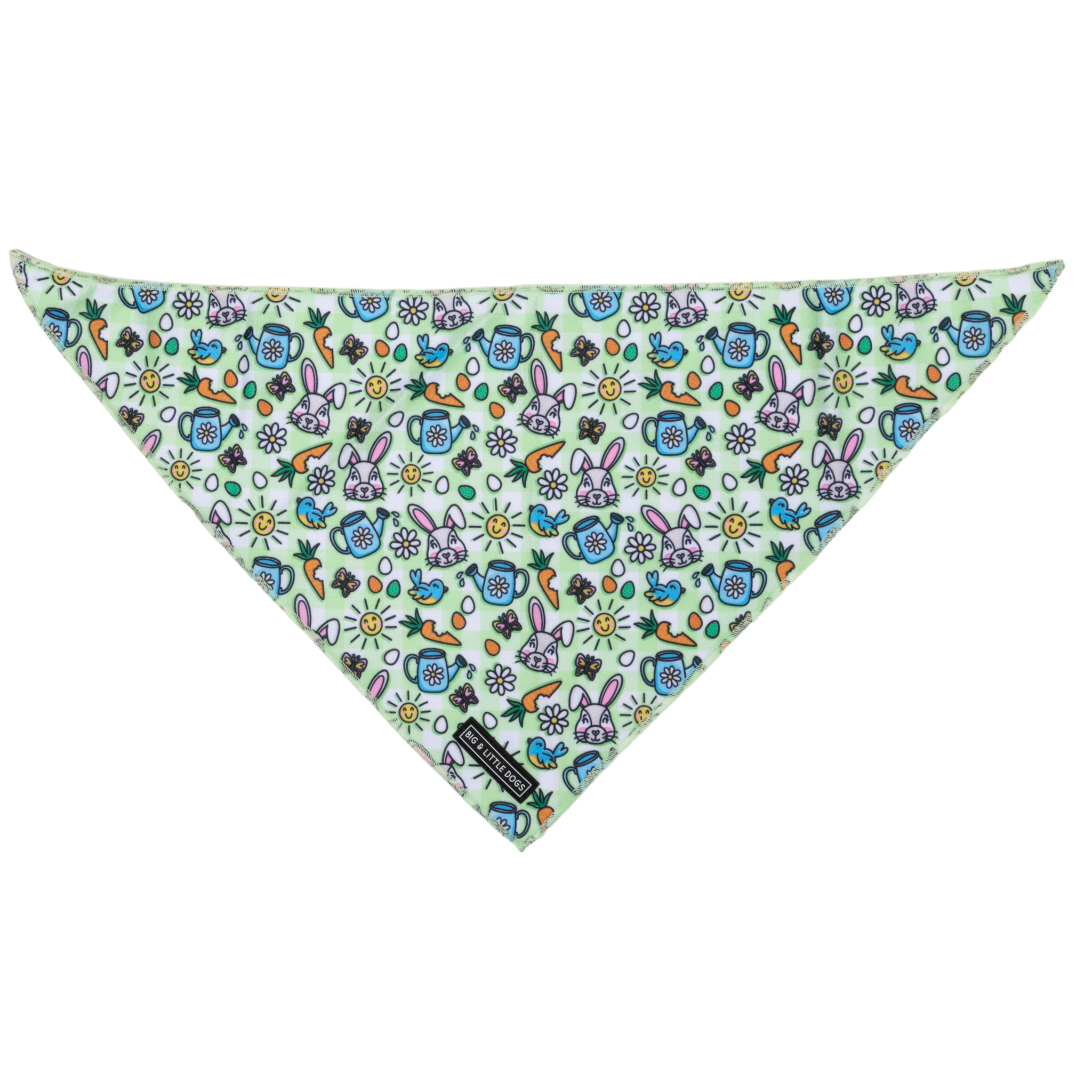 Dog Cooling Bandana Hey There Hop Stuff Easter Bunny Garden Carrot Eggs