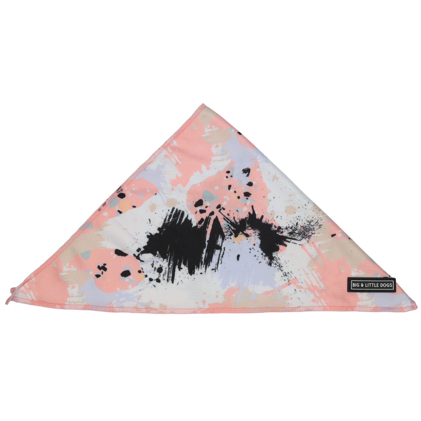 Dog Cooling Bandana Peach Splatter Terrazzo