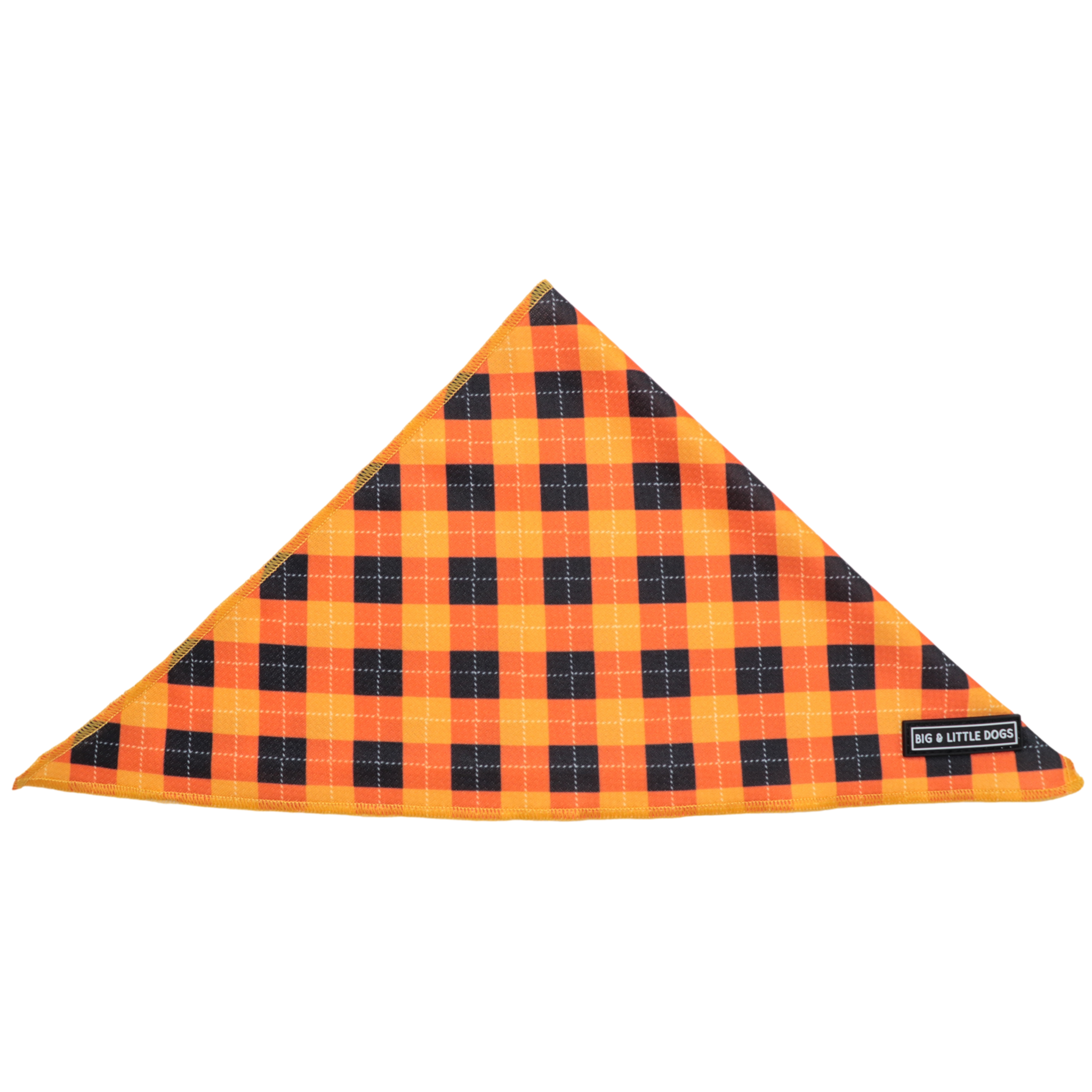 Dog Cooling Bandana Plaid-tastic Orange Plaid