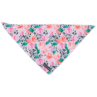 Dog Cooling Bandana Pretty as a Peony Flowers Leopard Print